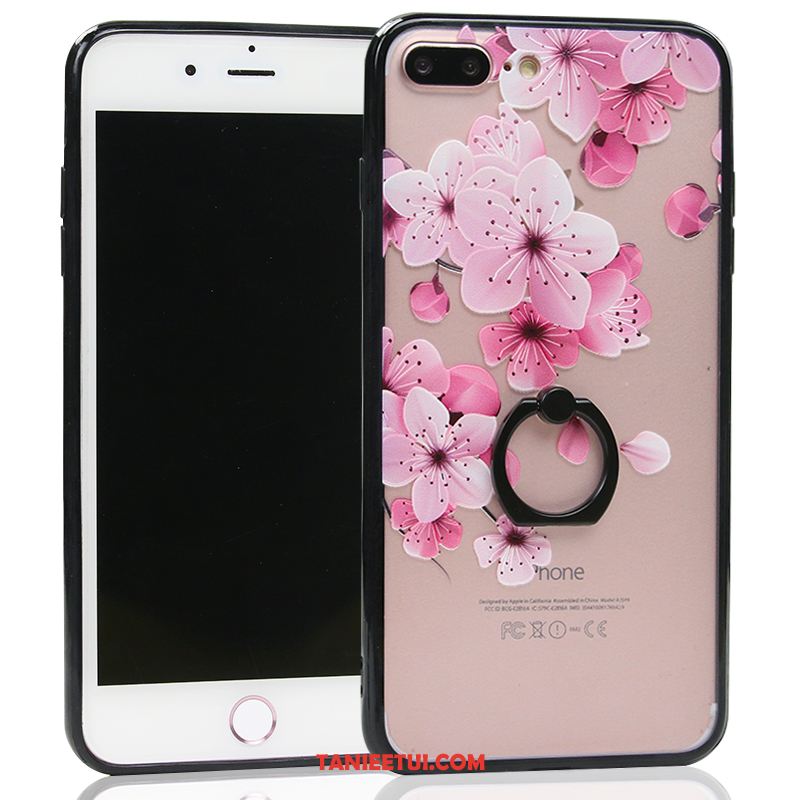 Etui iPhone 7 Plus Anti-fall Luksusowy Czerwony, Obudowa iPhone 7 Plus Ochraniacz Ring Rhinestone