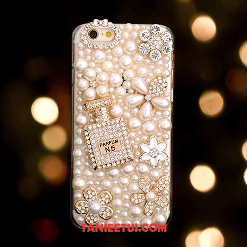 Etui iPhone 7 Tendencja Telefon Komórkowy Rhinestone, Pokrowce iPhone 7 Kreatywne Perła Biały