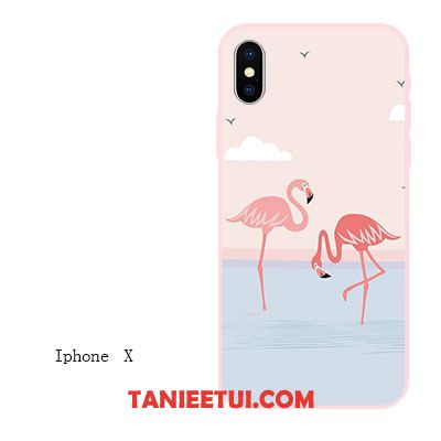 Etui iPhone X Ptak Miękki All Inclusive, Obudowa iPhone X Proszek Anti-fall Telefon Komórkowy