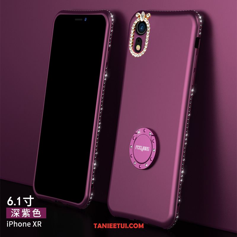 Etui iPhone Xr Kreatywne Rhinestone Miękki, Futerał iPhone Xr Anti-fall Modna Marka Wysoki Koniec