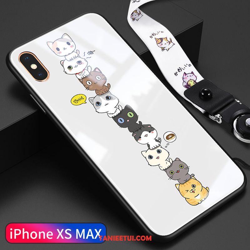 Etui iPhone Xs Max Tendencja Piękny Szkło, Futerał iPhone Xs Max Kreatywne All Inclusive Telefon Komórkowy