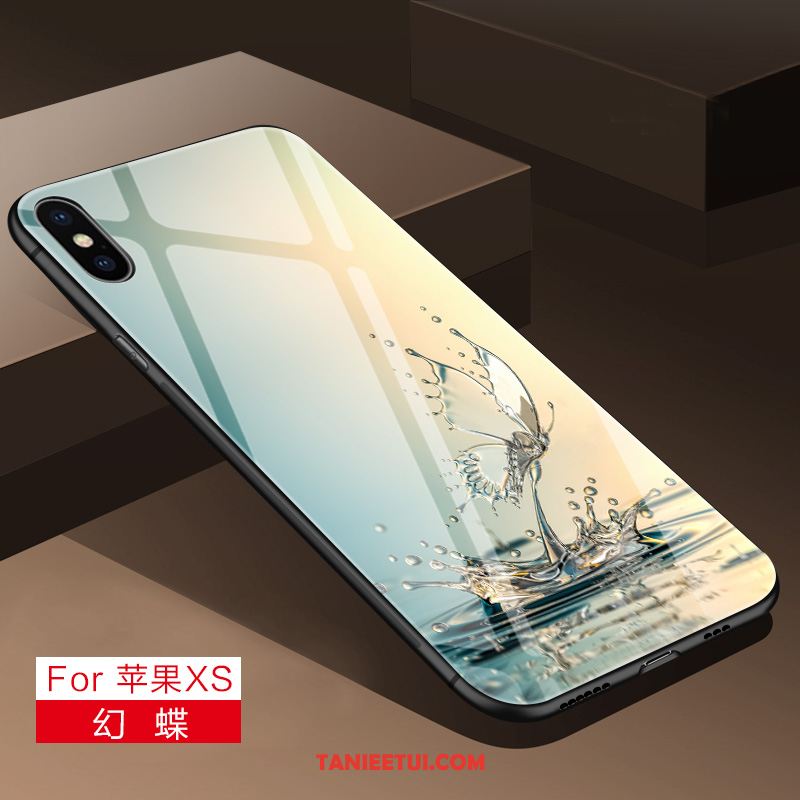 Etui iPhone Xs Tendencja Kreatywne Niebieski, Futerał iPhone Xs Nowy Anti-fall All Inclusive