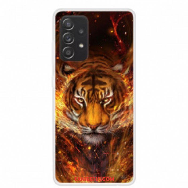 Futerały do Samsung Galaxy A52 4G / A52 5G / A52s 5G Elastyczny Tygrys