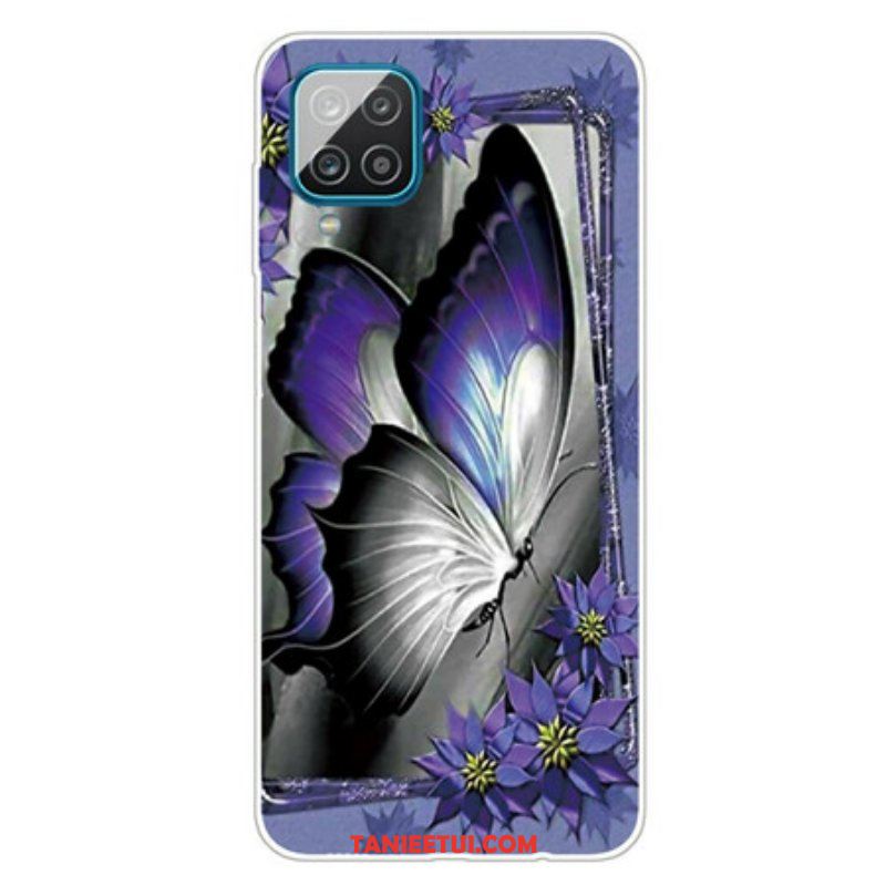 Futerały do Samsung Galaxy M12 / A12 Królewski Motyl