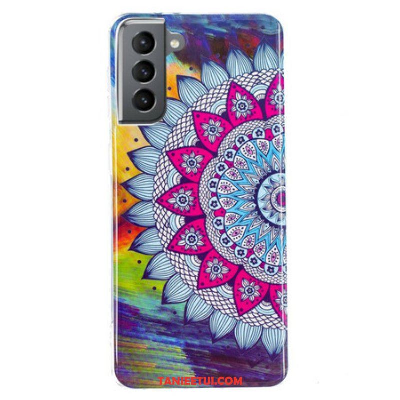 Futerały do Samsung Galaxy S21 FE Fluorescencyjna Kolorowa Mandala