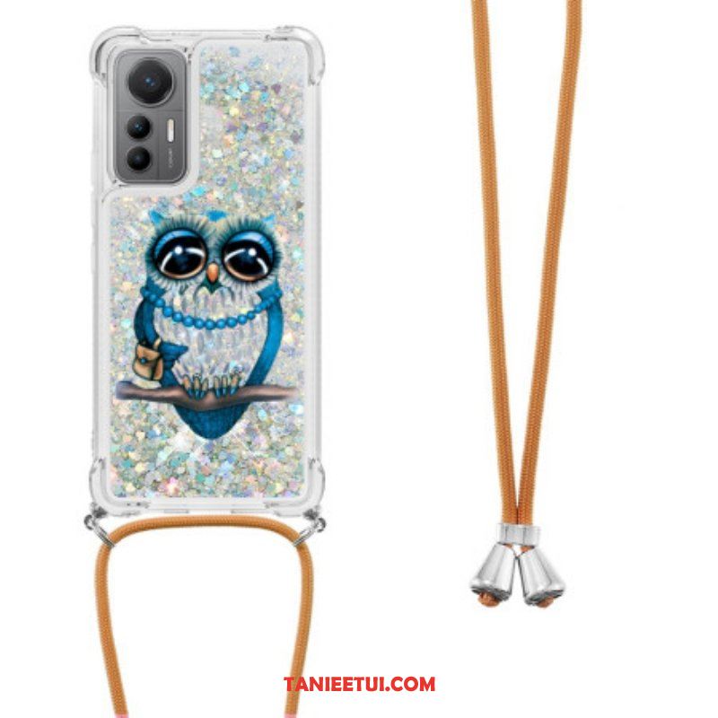 Futerały do Xiaomi 12 Lite ze Sznurkiem Cekinowy Sznurek Mrs. Owl