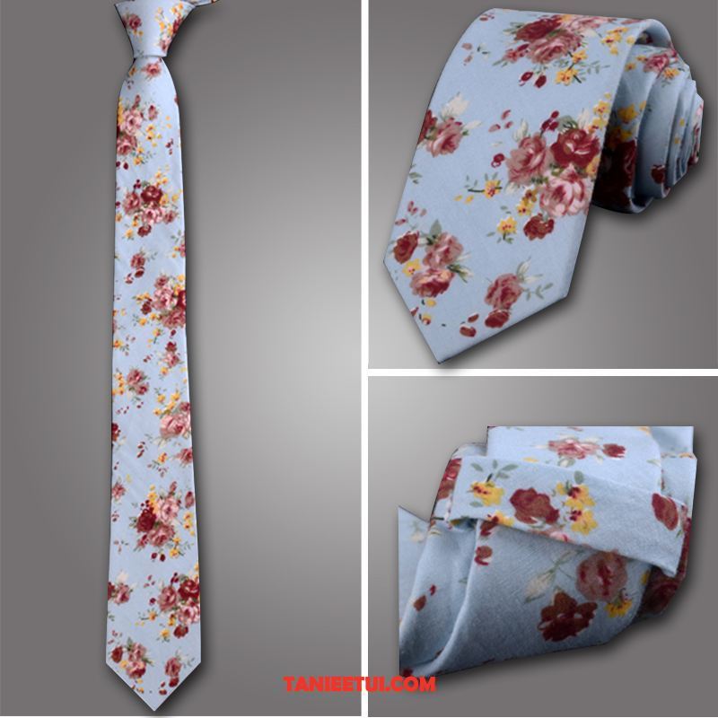 Krawat Męskie Kwiatowa Moda Męska, Krawat Casual Brytyjski Student