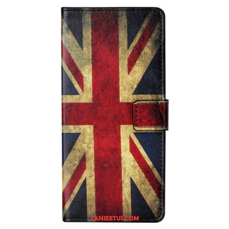 Skórzany Futerał do iPhone 13 Pro Max Flaga Anglii